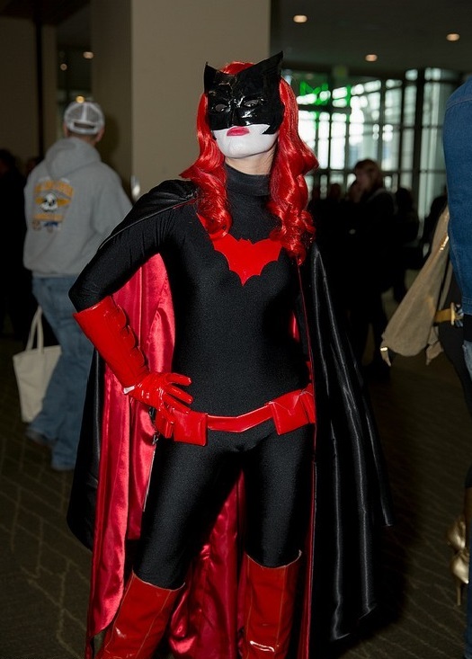 Black & Red Batman Cosplay Costume For Women